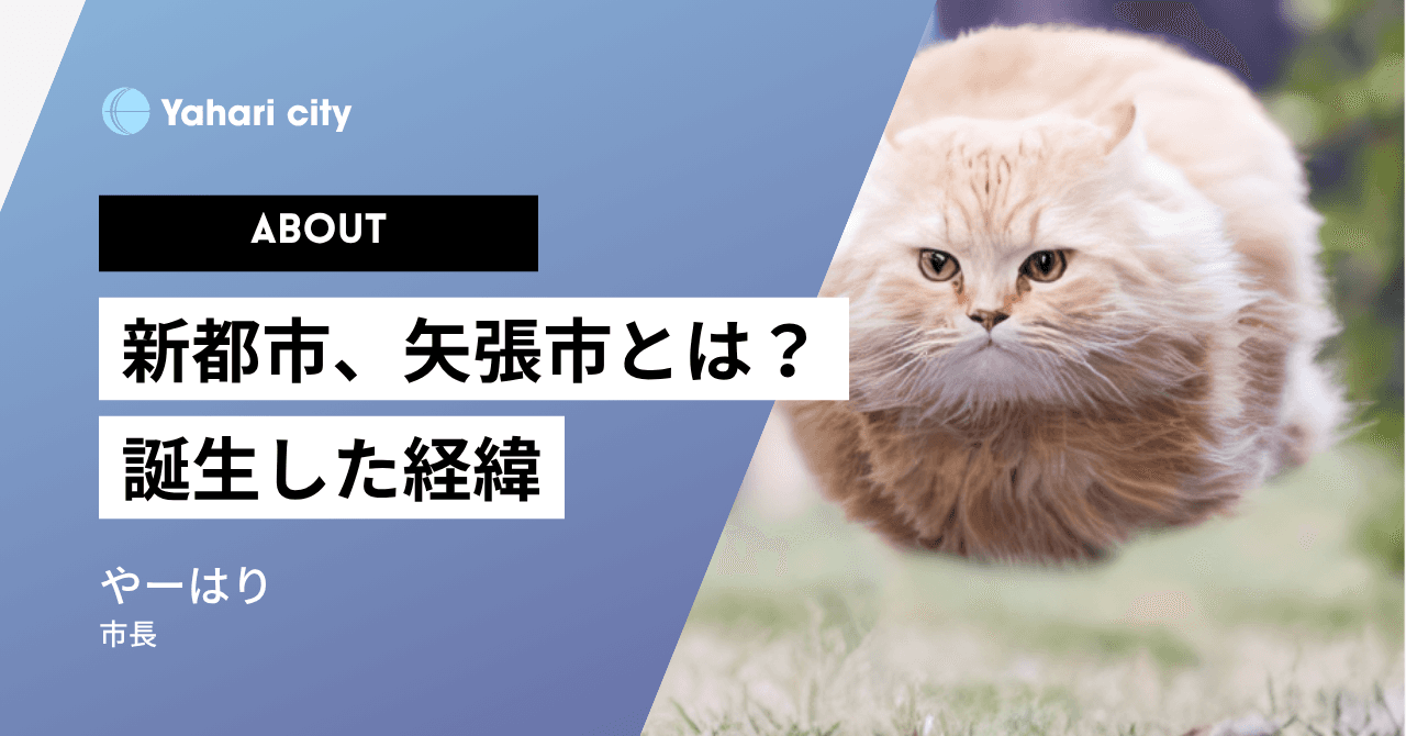 ABOUT 新都市、矢張市とは?
